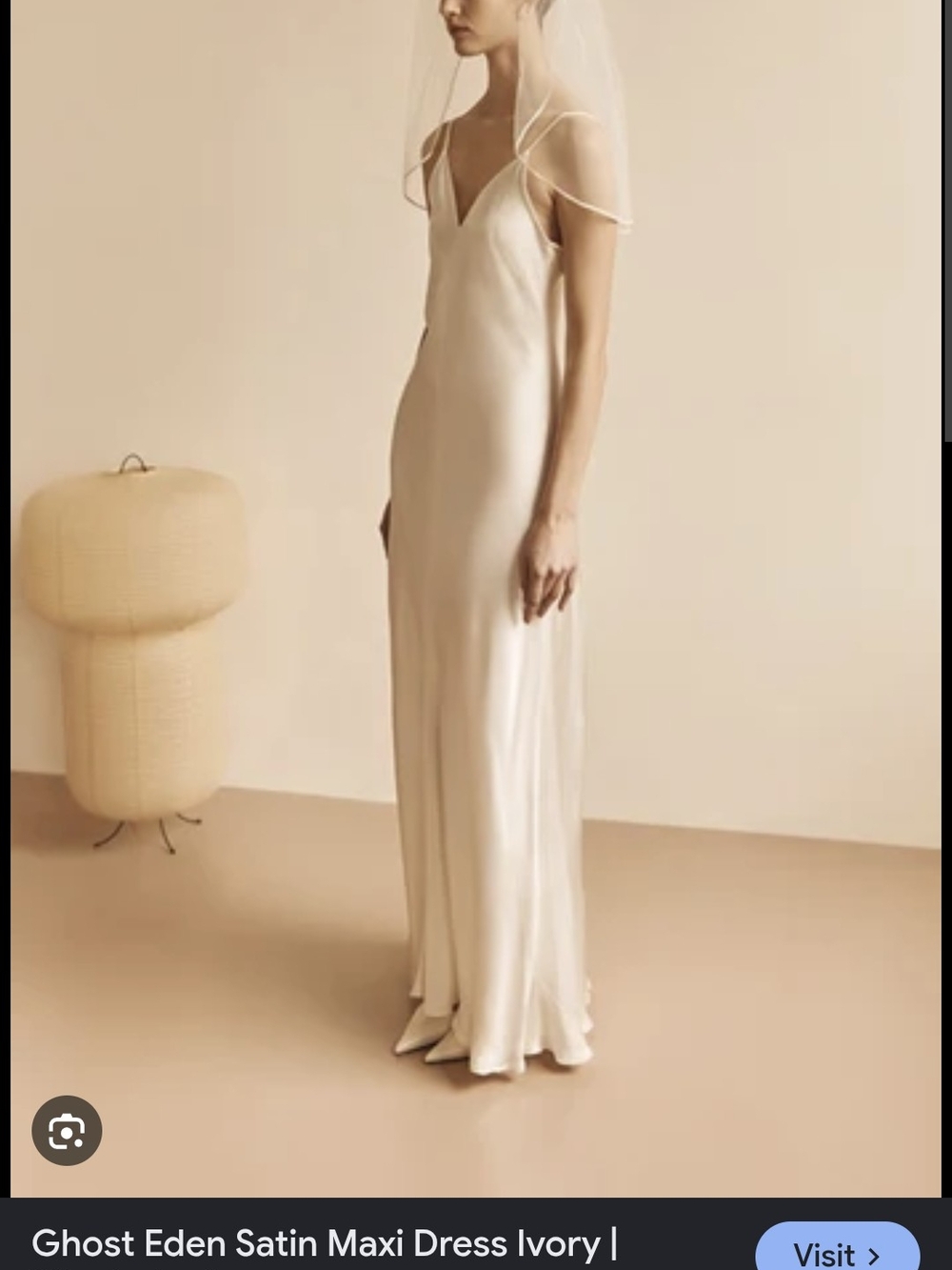 NWT Ghost London Eden Maxi Slip Dress L
